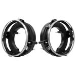 Headlights Bulbs Brackets Buckets, for 1997-2006 TJ Jeep Wrangler SE Base Sahara Unlimited Rubicon X AT Sport, Repalce 110383 110384 Front Head Lights Bulbs Mounting Support Holder Buckets Pair