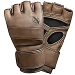 Hayabusa T3 LX Leather 4oz MMA Fight Gloves for Men & Women - Brown, Medium