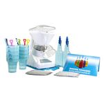 Little Snowie Max Snow Cone Machine - Premium Shaved Ice Maker, With Powder Sticks Syrup Mix, Premium Kit