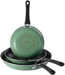 Tramontina 3 Pk Porcelain Enamel Fry Pans - Sage