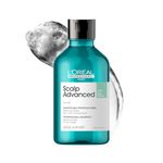 L’Oréal Professionnel Scalp Advanced Anti-Oiliness Shampoo for Greasy Scalp | Purifies Hair for Less Scalp Sebum & More Nutrition | Powered by 3% AHA Formula | For Men & Women, 300ml
