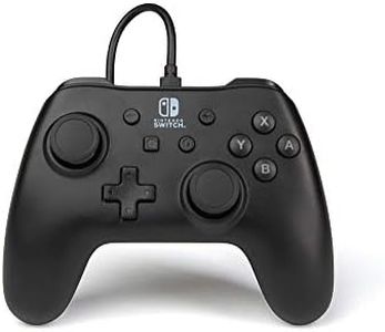 PowerA Nintendo Switch Wired Controller - Black, Detachable 10ft USB Cable, No Battery Required, Officially Licensed By Nintendo