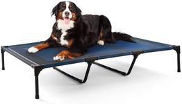 petizer 48" Elevated Dog Bed for Extra Large Dogs, Outdoor Dog Cot Waterproof, XXL Dog Bed with Supporting Bars - Up to 200 LBs, Washable Breathable Raised Cooling Pet Bed, Indestructible, X-Large