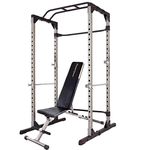 Fitness Reality 810XLT Super Max strength cage & 1000 Super Max power bench, heavy duty strength station with a maximum load of 363 kg (pack of 2)