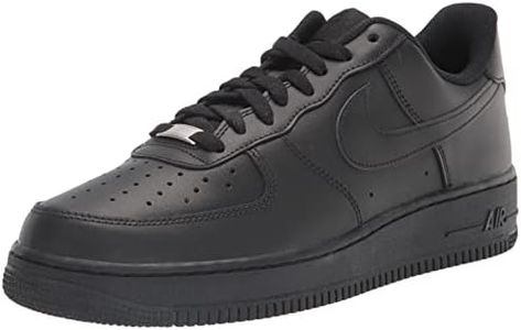 Nike Mens Air Force 1 Low Retro, Black/Black/Black, 11.5