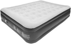 Benross 88039 Queen Size Inflatable Airbed Mattress with Built-In Electric Pump/Comfortable Flocked Surface/Quick Inflation and Deflation/Carry Bag/Blow up Bed for Camping or Home