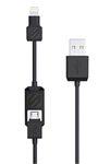 Scosche Smart Strike Charge/Synchronization Lightning/USB Cable for Apple iPhone, iPod, iPad, Smartphone, Tablet - Black