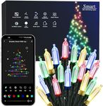 Brizled Smart Christmas Lights, 65ft 198 LED Color Changing Mini Lights, WiFi APP Controlled Xmas Tree Lights, Dimmable Christmas Lights Work with Alexa Google Home for Indoor Outdoor Year-round Decor