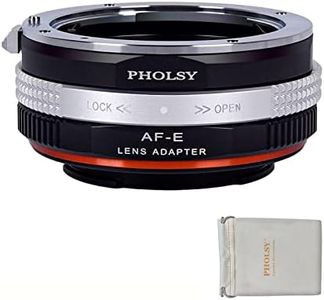 PHOLSY Lens Mount Adapter with Aperture Ring Compatible with Sony A (Minolta AF) Mount Lens to Sony E Mount Camera Body, Compatible with Sony A to E (NEX)