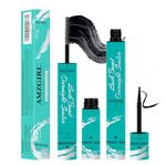 Lash Bond and Seal 12ML Lash Clusters Bond And Overnighter Sealer Lash Glue For DIY Lash Extension Waterproof Long Lasting Bond and Seal At Home(Black Bond+Black Seal)