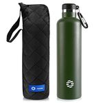 FEIJIAN Stainless Steel Water Bottle 750ml/1000ml Sports Flask Vacuum Insulated Water Bottle Leak Proof BPA Free Metal Water Bottle for School, Cycling, Sports and Gym