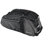 PROBEROS Down Bicycle Waterproof Bag, Bike Rear Rack Large Capacity Reflective Strip Design With Handle & Adjustable Fastening Strap (8L)