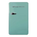Frigidaire EFR372-MINT 3.2 Cu Ft Retro Compact Rounded Corner Premium Mini Fridge, Mint
