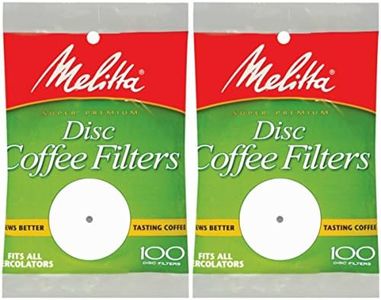 Melitta 3.5 Inch White Disc Coffee Filters (Pack of 2)