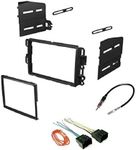 ASC Audio Double Din Radio Dash Kit, Wire Harness, Antenna Adapter Combo for Buick, Chevrolet, GMC, Pontiac, Saturn, Select 2007-2014 Vehicles