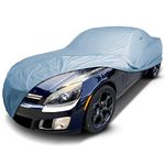 iCarCover Fits. [Saturn Sky] 2007-2011 Premium Full Car Cover Waterproof All Weather Resistant Custom Outdoor Indoor Sun Snow Storm Protection Form-Fit Padded Cover with Straps