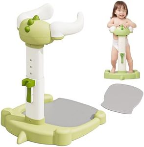 Joyfubabe Baby Shower Stand Bath Support Anti-Pinch Adjustable Height and Armrest Shower Tower with Anti-Slip Mat for Toddler Standing Up Themselves, Ideal Gift for Infants 6+ Months (Green)