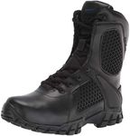 Bates Men's 8 Inch Strike Side Zip Waterproof Tactical Boot, Black, 7.5 M US