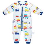 MooMoo Baby Sleeping Bag 2.5 Tog Toddler Sleep Sack Winter Sleeping Sack with Feet Long Sleeve Warm Wearable blanket