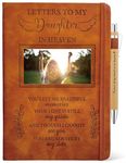 Letters To My Daughter In Heaven Journal 200 Pages Notebook A5 Lined with Window in Cover, In Loving Memory of Daughter, Memorial Sympathy Condolence Remembrance Grieving Gifts for Loss of Daughter