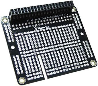 MakerSpot, Raspberry Pi 3 Prototyping Board Proto Breadboard HAT by MakerSpot Soldered with Female Pin Connector PCB for Raspberry Pi 2 Pi 3 A+ B+ (1 Pack)