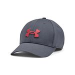 Under Armour Men's Blitzing Cap Adjustable, (044) Downpour Gray / / Chakra, One Size