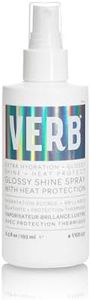 VERB Glossy Shine Spray, 6.5 fl oz - Moisturizing Heat Protection Hair Spray - Adds High Shine and Primes for Styling - Vegan, No Parabens or Harmful Sulphates