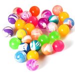 FEPITO 30 Pcs Bouncy Balls Colourful Rubber Balls Bouncy Ball Party Bag Fillers for Kids Prizes, Birthday Party Bag Fillers (22MM)