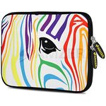 Amzer 10.5" Designer Neoprene Sleeve Case Pouch for Tablet, eBook and Netbook-Zebra Color Stripes (AMZ5209105)