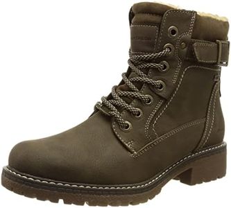 TOM TAILOR Femme 4292201 Bottine, Kaki, 40 EU