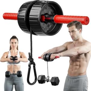 DMoose Weight Pin Forearm Roller - Hand, Wrist, and Wrist Trainer for Men - Durable PVC Anti-Slip Handles and Quick Locking Mechanism - Wrist Exerciser Strengthener for Strength Training (Patented)