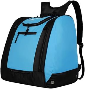 StorForge 50L Boot Bag,Ski Boots(Size 14) and Snowboard Boots Bag,Waterproof Snowboarding Travel Luggage,Hidden mesh pockets for helmet,Excellent for Store all ski gears (blue)