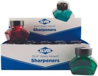 ALVIN Glass Inwell Pencil Sharpeners 10 Case Pack Red, Blue, Green