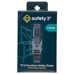Safety 1st TV & Furniture Safety Straps, Black