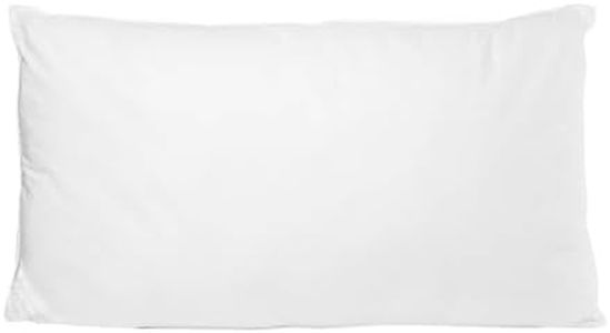 Royal Comfort Pillow Signature Hotel 100% Cotton Cover 1100GSM Microfibre Fill Extra Large 50 x 90cm (White, 1 Pack)