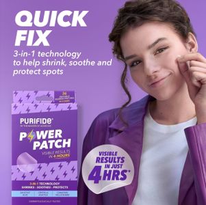 Purifide Power Pimple Patches – 36 Spot Acne Treatment Patches