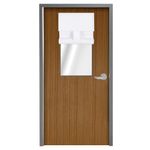 WdFour Side Door Curtains for Door Window, Room Darkening Solid Color Door Window Covering for Glass Door, Front Door Sidelight Curtain Tie up Shade 10W x 30L Inches, 1 Panel, Bleach White.