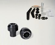 RD Moto Crash Frame Sliders Protectors With Full Mounting Kit Black Compatible For Kawasaki Z750 2007-2011