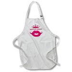 3dRose Apron, polycotton, White, Full