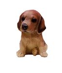 Sawcart Beautiful Cute Brown Puppy Dog Animal Statue Sculpture Figurine Decorative Showpiece for Home, Indoor/Outdoor, Garden Yard, Gift Decorative Showpiece - 13.5 cm (Polyresin, Brown)