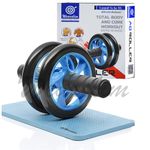 Wearslim Professional Abs Roller | Ab roller for Core and Full Body Strength Gym Equipment Upper Body Toning | Includes Extra Thick Knee Pad | Abs Roller for Men and Women[6 Months Warranty]