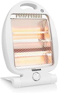 TRISTAR KA-5128 Chauffage radiant, IP24, oscillant 800 W, 2 réglages de chaleur, angle réglable 30 degrés, dimensions 13 x 55 x 16 cm, convient pour chauffer 15 m2