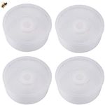 4 PCS Rapid Round Bee Feeder Beehive Top Feeder Bee Hive Top Plastic Bee Water Feeder Bee Drinking Equipment