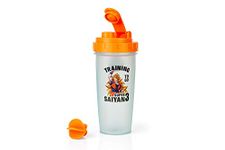 Dragon Ball Z Super Saiyan Goku Gym Shaker Bottle -20-ounce BPA-Free Plastic Blender Bottle With Whisk Ball - Protein Shake, Meal Replacement, Smoothie Mixer - Gym Workout Accessory - Ideal DBZ Gifts