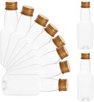 Kichvoe 25pcs Mini Liquor Bottles Wine Bottle Beverage Bottle Juice Bottle Sub Bottle Reusable Empty Clear Shot Bottles Plastic Alcohol Shot Bottles -50ML