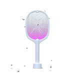 Crelab 2 in 1 UV Light Mosquito Racket and Zapper | USB Type-C | Dual Mode | Mosquito Bat Rechargeable with Stand to Hit Mosquito | Electric Insect Killer Trap | Lithium Ion Battery | 6M Warranty