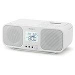 Sony SONY CD Radio Cassette Recorder CFD-S401: FM/AM/FM Wide corresponding Large-Sized Liquid Crystal/Karaoke Function Mounted Battery can be Driven by White CFD-S401 W