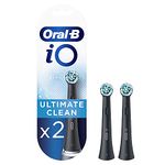 Oral B ORIGINAL iO Electric Toothbrush Ultimate Clean Replacement Brush Heads, Tuft-in-Tuft Bristle Technology, Pack of 2 Refills, For professional cleaning and gum health