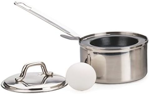 RSVP International Endurance Single Egg Poacher Set | Perfectly Poached Eggs | Includes Stainless Steel Pan | Dishwasher Safe