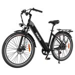 ESKUTE Polluno Plus 28" Electric Bike, 250W Bafang Motor, 36V 20Ah Internal Lithium Battery, Up to 74 Miles, 7 Gear, Maximum Speed 15.5mph, Electric City Bikes for Adults